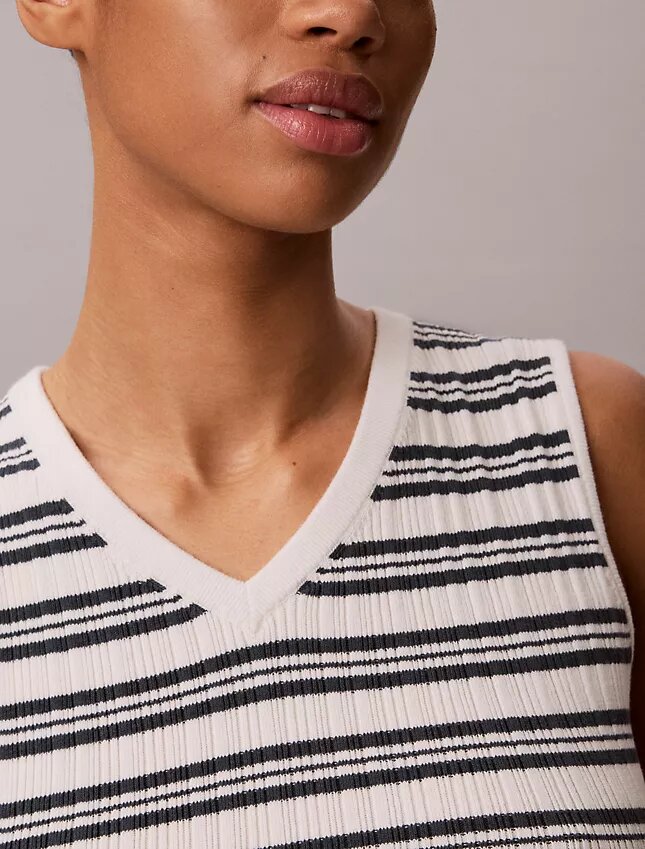 Rib V-Neck Tank Top Rib V-Neck Tank Top