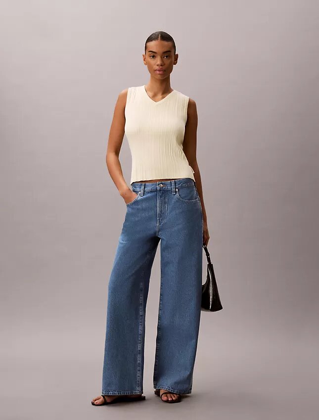 Rib V-Neck Tank Top Rib V-Neck Tank Top