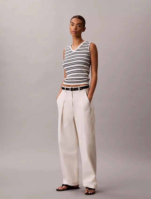 Rib V-Neck Tank Top Rib V-Neck Tank Top