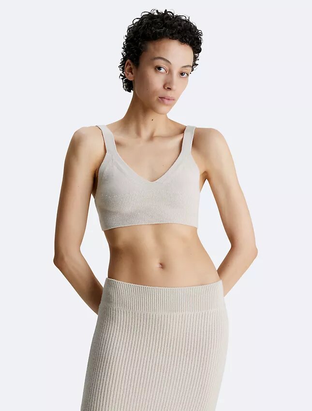 Rib Wool Blend Bralette Rib Wool Blend Bralette