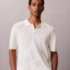 Ribbed Sweater Polo Shirt Ribbed Sweater Polo Shirt