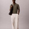 Ribbed Sweater Polo Shirt Ribbed Sweater Polo Shirt