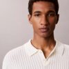 Ribbed Sweater Polo Shirt Ribbed Sweater Polo Shirt