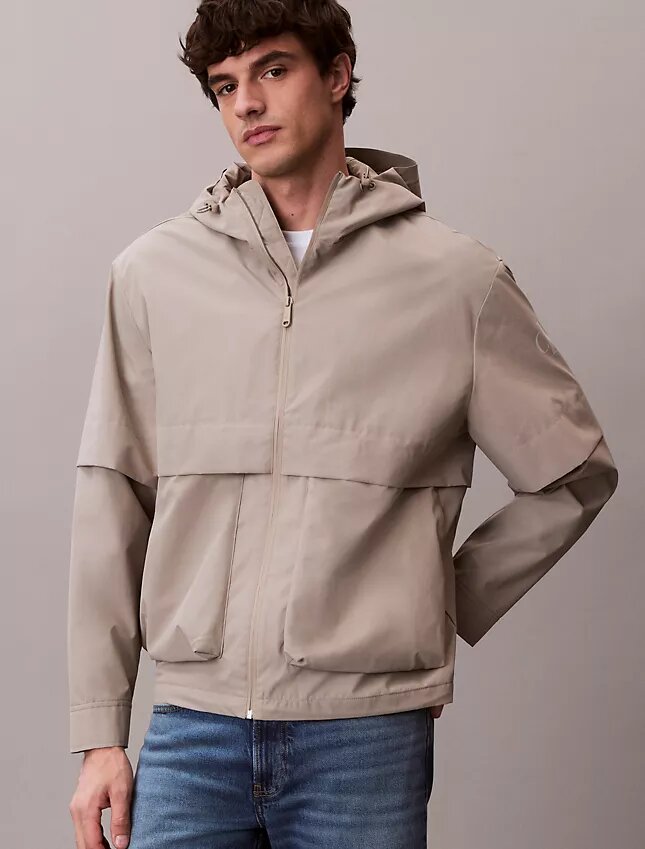 Ripstop Hooded Windbreaker Jacket Ripstop Hooded Windbreaker Jacket