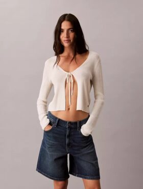 Roll Hem A-Line Denim Shorts Roll Hem A-Line Denim Shorts