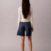 Roll Hem A-Line Denim Shorts Roll Hem A-Line Denim Shorts