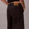 Roll Hem A-Line Denim Shorts