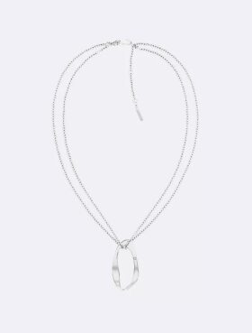 Round Organic Shape Pendant Necklace