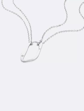 Round Organic Shape Pendant Necklace
