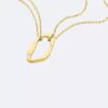 Round Organic Shape Pendant Necklace Round Organic Shape Pendant Necklace