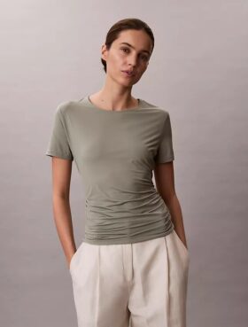 Ruched Slim T-Shirt