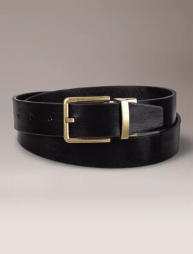 Saffiano Leather Reversible Belt