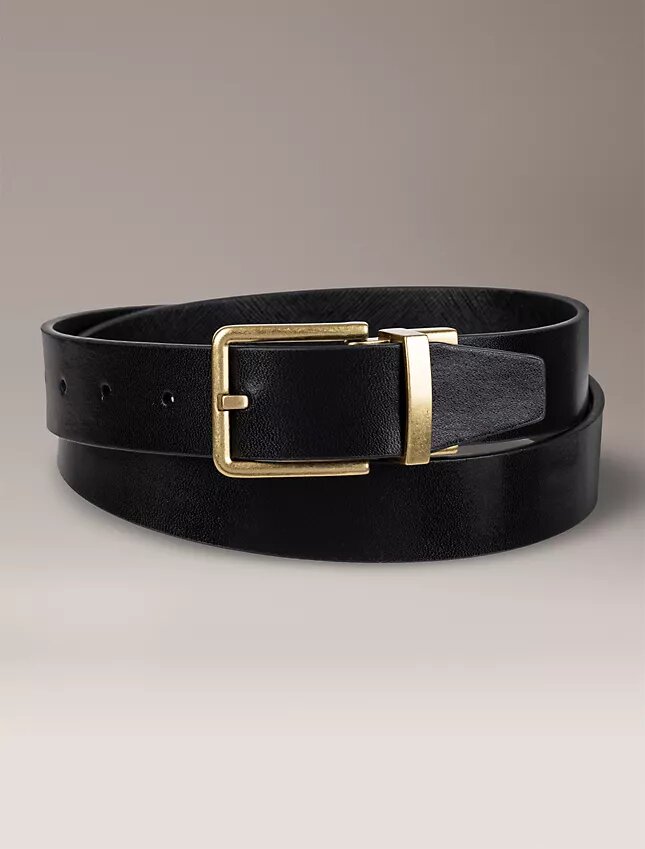 Saffiano Leather Reversible Belt Saffiano Leather Reversible Belt