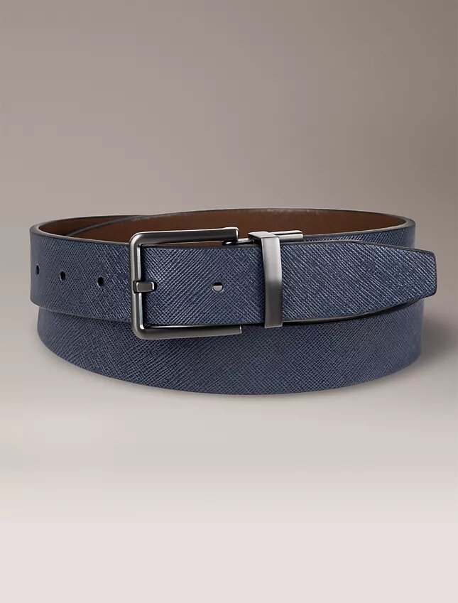 Saffiano Leather Reversible Belt Saffiano Leather Reversible Belt