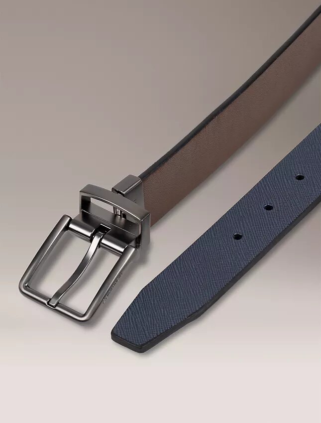 Saffiano Leather Reversible Belt Saffiano Leather Reversible Belt