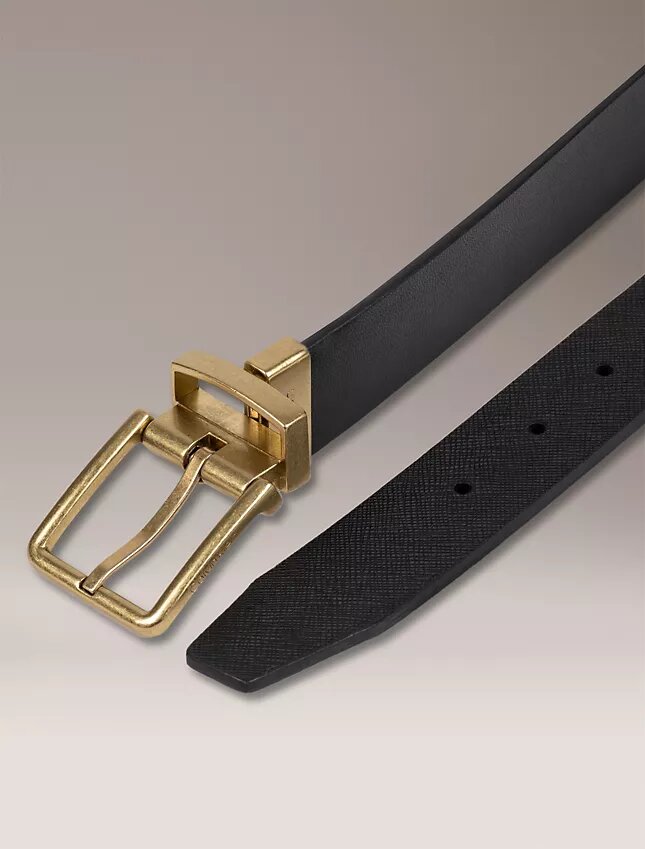 Saffiano Leather Reversible Belt Saffiano Leather Reversible Belt