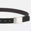 Saffiano Reversible Plaque Buckle Belt Saffiano Reversible Plaque Buckle Belt