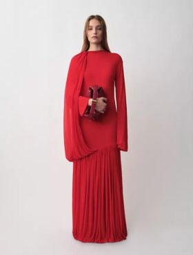 Sara Draped Evening Dress Sara Draped Evening Dress