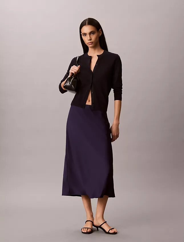 Satin Midi Skirt Satin Midi Skirt