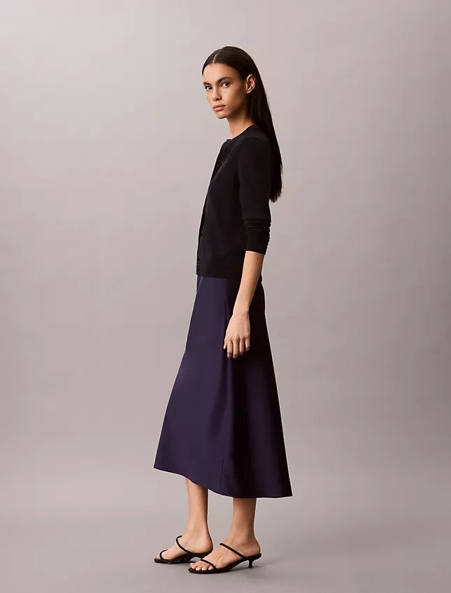 Satin Midi Skirt Satin Midi Skirt