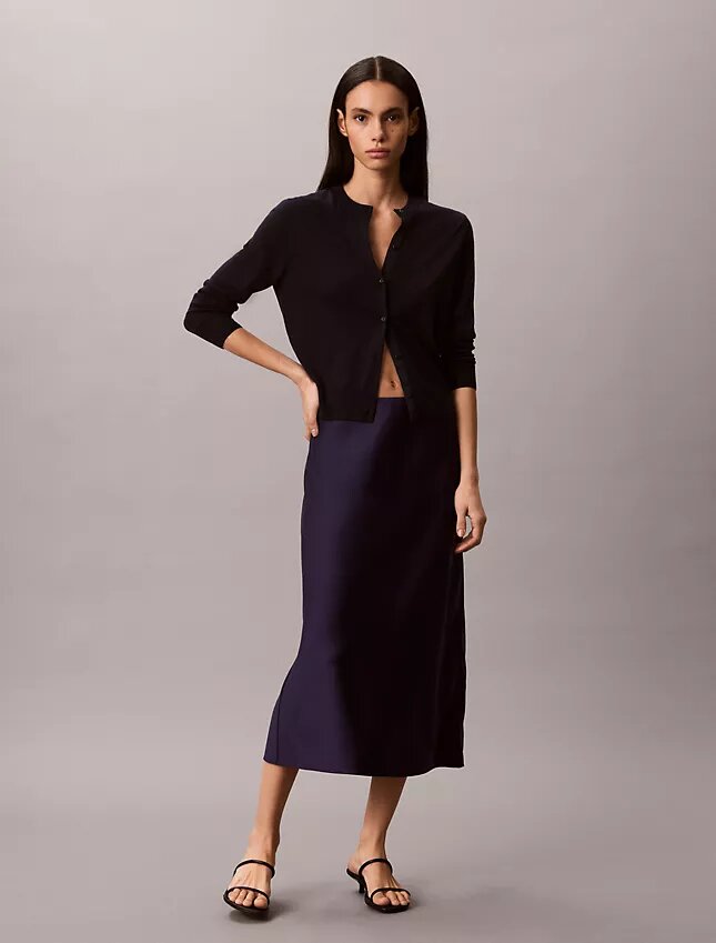 Satin Midi Skirt Satin Midi Skirt