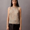 Satin Printed Tank Top Satin Printed Tank Top