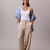 Satin Twill Relaxed Cargo Pants Satin Twill Relaxed Cargo Pants