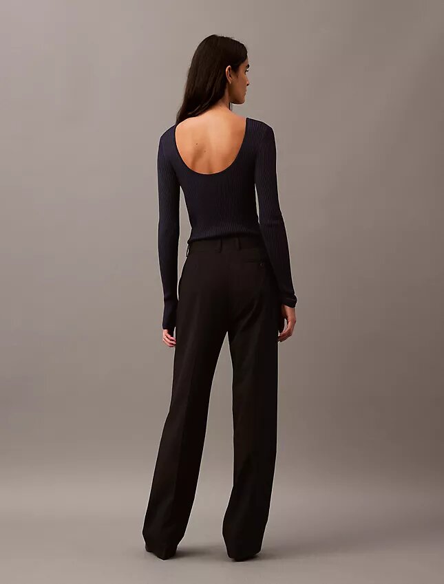 Scoop Neck Rib Sweater Scoop Neck Rib Sweater