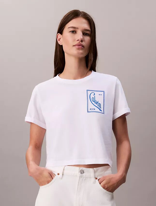 Script Logo Cropped Boxy T-Shirt Script Logo Cropped Boxy T-Shirt