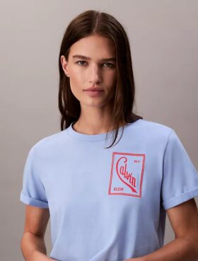 Script Logo Cropped Boxy T-Shirt