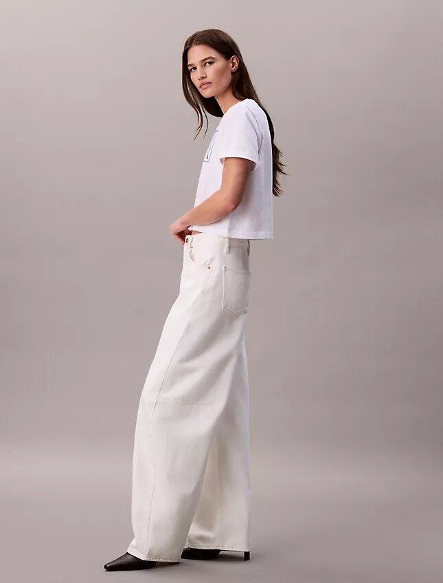 Script Logo Cropped Boxy T-Shirt Script Logo Cropped Boxy T-Shirt