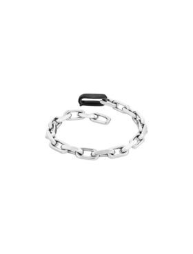 Sculpted Link Chain Bracelet