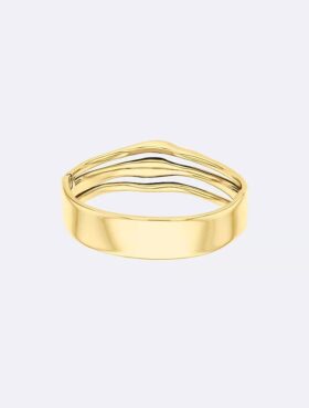 Sculptural Fluid Shape Hinged Bangle