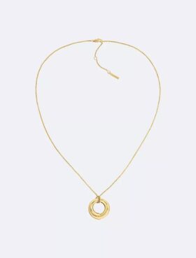 Sculptural Round Pendant Necklace