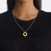 Sculptural Round Pendant Necklace Sculptural Round Pendant Necklace