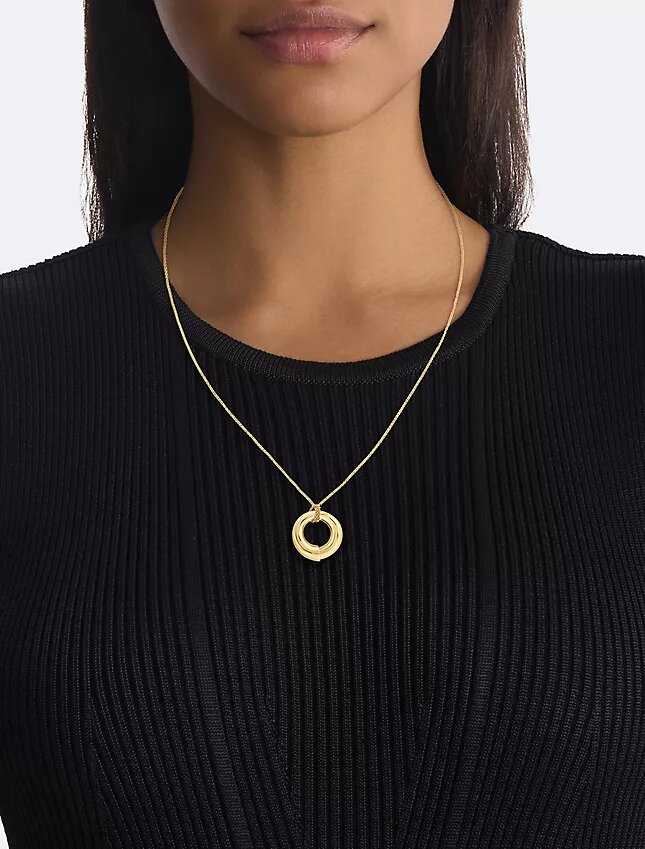 Sculptural Round Pendant Necklace Sculptural Round Pendant Necklace