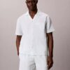 Seersucker Relaxed Sleep Button-Down Shirt Seersucker Relaxed Sleep Button-Down Shirt