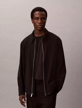 Seersucker Shirt Jacket