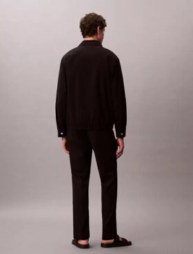 Seersucker Straight Pants