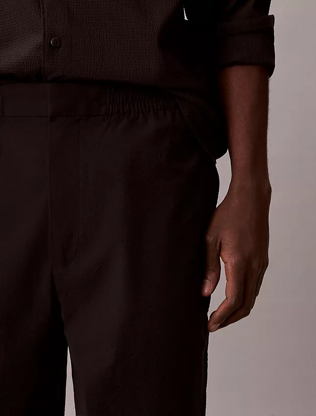 Seersucker Straight Pants Seersucker Straight Pants