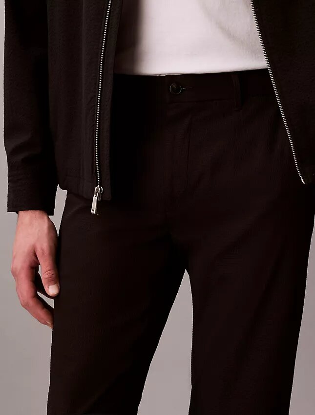 Seersucker Straight Pants Seersucker Straight Pants