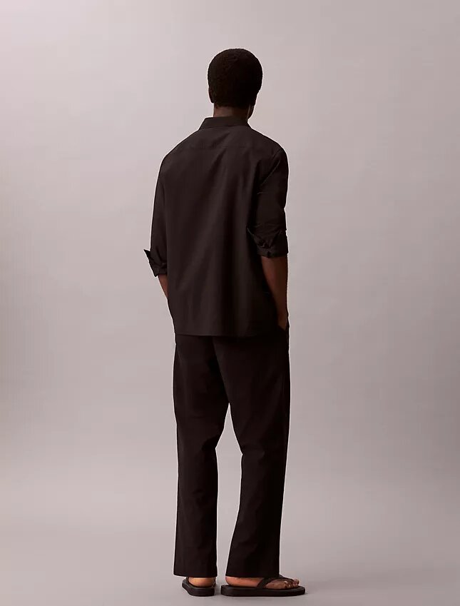 Seersucker Straight Pants Seersucker Straight Pants