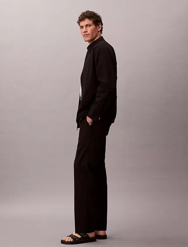Seersucker Straight Pants Seersucker Straight Pants