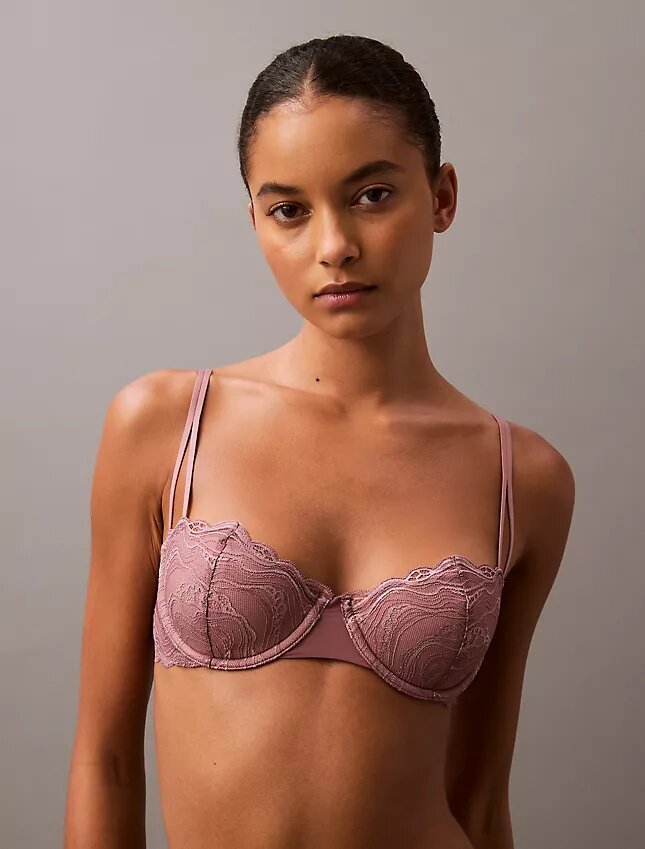 Sensual Stretch Lace Lightly Lined Balconette Bra Sensual Stretch Lace Lightly Lined Balconette Bra