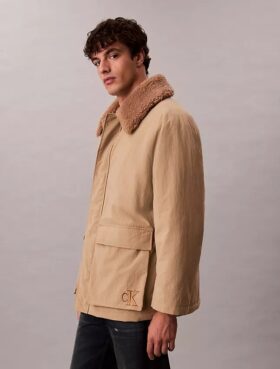 Sherpa Collar Puffer Car Coat Sherpa Collar Puffer Car Coat