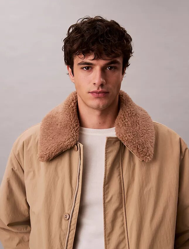 Sherpa Collar Puffer Car Coat Sherpa Collar Puffer Car Coat