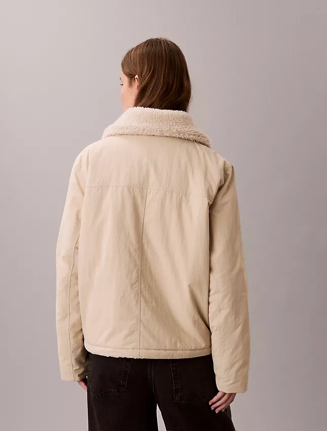 Sherpa Collar Relaxed Jacket Sherpa Collar Relaxed Jacket