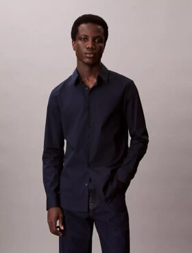 Slim Stretch Button-Down Shirt