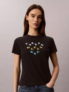 Slim Tiered Logo Graphic Tee