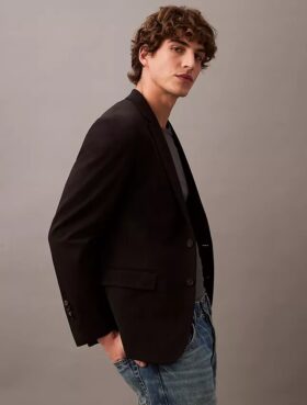 Slim Wool Gabardine Blazer Slim Wool Gabardine Blazer